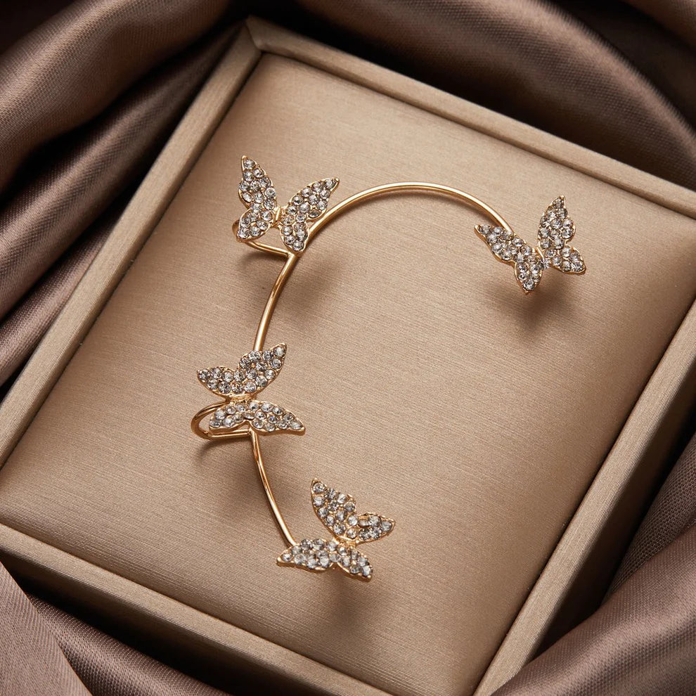 Left butterfly earring