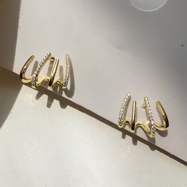 Orecchino artiglio d'oro