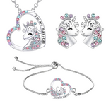Set di gioielli con unicorno