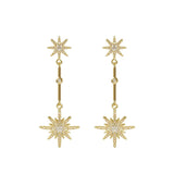 vista frontale della collana stella